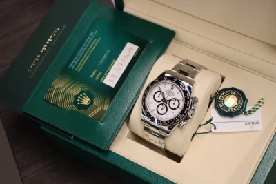Rolex Cosmograph Daytona 126500LN White Dial Panda Stainless Steel Full Set 2025