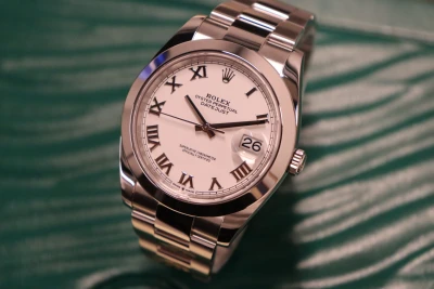 Rolex Datejust 41MM Stainless Steel White Roman Dial 126300 Box & Papers 2022