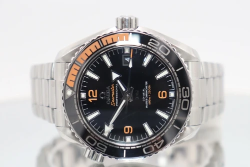 Omega Seamaster Planet Ocean 43.5MM Black Orange Bezel Steel 215.30.44.21.01.002