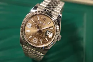 Rolex Datejust 36MM 18K White Gold Bezel Stainless Steel Jubilee 116234 B&P 2018