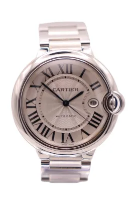 Cartier Ballon Bleu 42MM Stainless Steel Automatic 3765 Boxed Circa 2010