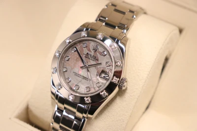 Rolex Pearlmaster 34MM Goldust Dream Diamond Dial 81319 Boxed Circa 2009