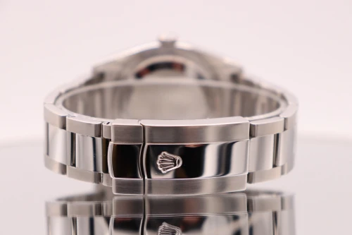 Rolex Turn-O-Graph 36MM 18K White Gold Bezel Black Matte Dial 116264 Circa 2004