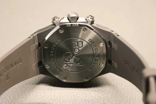 Audemars Piguet Royal Oak Chrono QE2 41mm Titanium Grey 26327TI LTD 200 B&P 2015