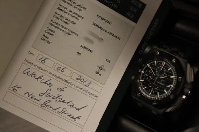 Audemars Piguet Royal Oak Offshore 26400AU Forged Carbon Chrono 44MM B&P 2013