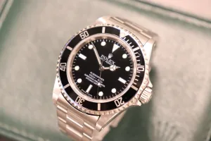 Rolex Submariner Non Date 4 Liner Steel Engraved Rehaut 14060M Boxed Circa 2006