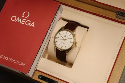 Omega De Ville Tresor Co-Axial 18K Gold 40mm 435.53.40.21 Boxed Circa 2019