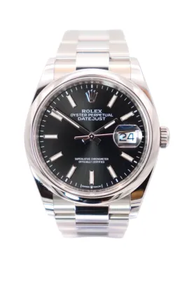 Rolex Datejust 36MM Black Dial Oyster Bracelet 126200 Full Set 2026
