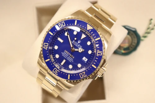 Rolex Deepsea 44mm 18K Yellow Gold Blue Dial 136668LB Box & Papers 2024
