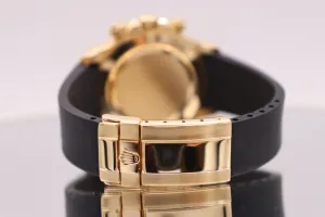 Rolex Cosmograph Daytona 18K Yellow Gold Black Diamond Dial Boxed Circa 2007