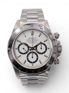 Rolex Daytona Zenith Stainless Steel White Dial 16520 Boxed Circa 1996