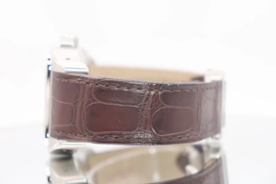Cartier Santos XL100 Chronograph Steel Leather Strap Box & Paper Circa 2010