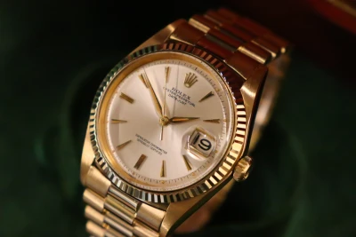 Rolex Datejust 36MM Presidential Sword Hands 18K Yellow Gold 1601 Boxed 1966