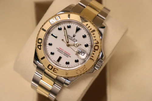 Rolex Yacht-Master 40MM Steel & 18K Yellow Gold White Dial 16623 Circa 2006