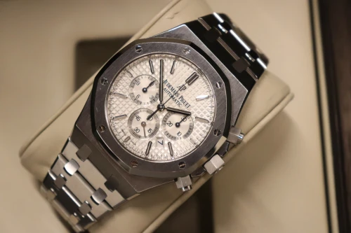 Audemars Piguet Royal Oak Chronograph 26320ST White Dial B&P 2015