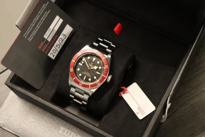 Tudor Black Bay Red Bezel Black Dial Stainless Steel 79230R Box & Papers 2023