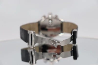 Cartier Roadster XL Chronograph Steel Leather Strap 2618 Boxed Circa 2005