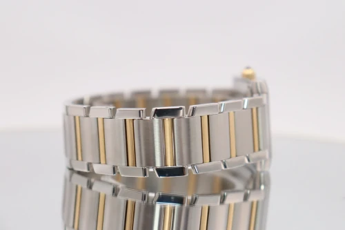 Cartier Tank Automatic 18K Yellow Gold & Stainless Steel 2302 Boxed Circa 2004