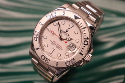 Rolex Yachtmaster 40MM Platinum Bezel New Buckle 116622 Boxed Circa 2014