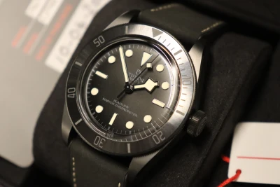 Tudor Black Bay Ceramic Black Dial Rubber Strap 79210CNU Box & Papers 2022