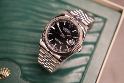 Rolex Datejust 36MM 18K Fluted Bezel Stainless Steel Jubilee Full Set 2015