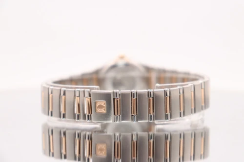 Omega Constellation 18K Rose Gold & Steel Diamond MOP Dial 13607500 B&P 2003
