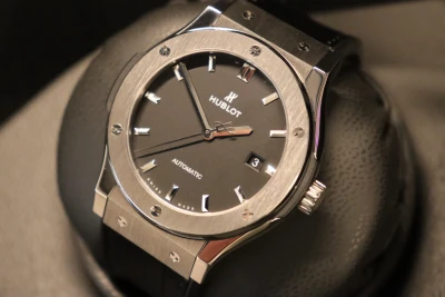 Hublot Classic Fusion Titanium 42MM Black Dial Box & Papers 2017