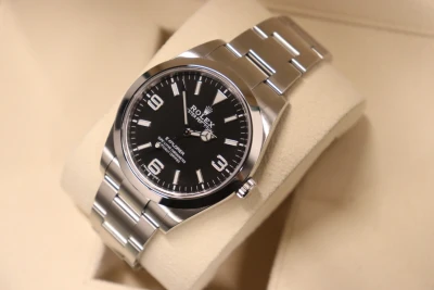 Rolex Explorer Steel I 39MM MK2 Blue Lume Dial 214270 2020 Box & Papers 2020
