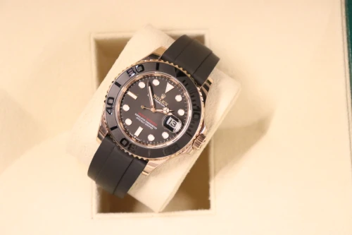 Rolex Yacht-Master 40MM 18K Everose Gold Oysterflex Black Dial 126655 2022 B&P