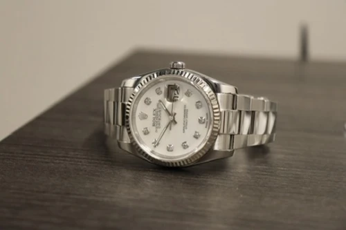 Rolex Datejust 36 Stainless Steel AM Mop Oyster Ref. 116234 2012 Box & Papers