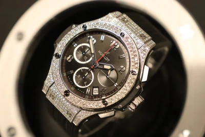 Hublot Big Bang 41mm Steel Factory Diamond 341.SX.130.RX.174 Boxed 2017