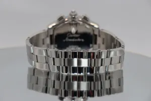 Cartier Roadster XL Chronograph White Dial Steel W62019X6 Boxed Circa 2006