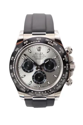 Rolex Daytona 18K White Gold Ghost Dial Oysterflex 116519LN Box & Papers 2023