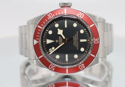 Tudor Black Bay Red Bezel Black Dial Stainless Steel 79230R Box & Papers 2023