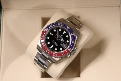 Rolex GMT-Master II 116719BLRO 18K WG Pepsi MK1 Black Dial Full Set 2016 Sticker