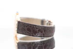 Cartier Ronde 18K Rose Gold Brown Leather Strap W6701007 Boxed Circa 2008