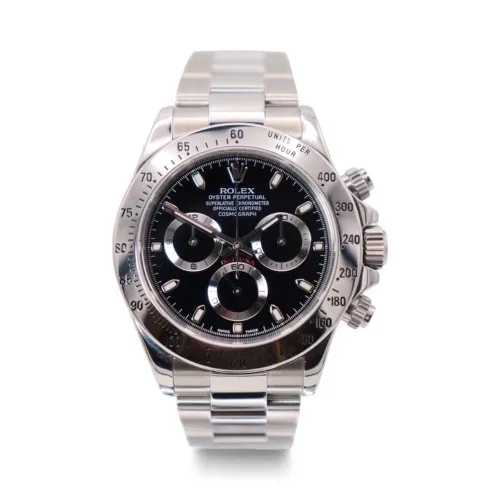 Rolex Cosmograph Daytona Stainless Steel Black Dial 116520 Boxed Circa 2005