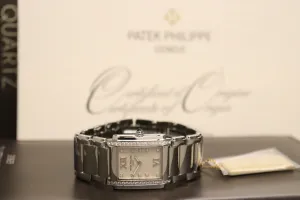 Patek Philippe Twenty 4 Quartz Steel Factory Diamond 4910/10A-001 B&P 2014