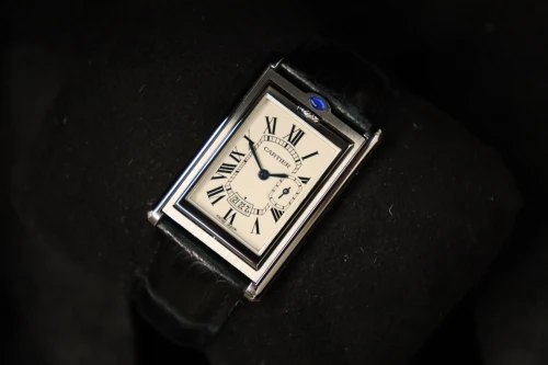 Cartier Tank Basculante Large / Jumbo Stainless Steel 2522 Circa 2002 Boxed