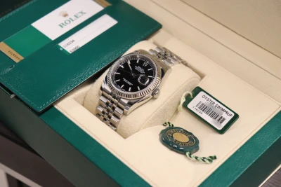 Rolex Datejust 36MM 18K Fluted Bezel Stainless Steel Jubilee Full Set 2015