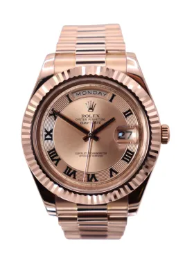 Rolex DayDate II 41MM 18K Rose Gold Presidant Bracelet Rose Boxed Circa 2009