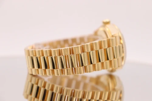 Rolex Day-Date 18038 36mm 18K Yellow Gold Diamond Dial Presidential B&P 1987