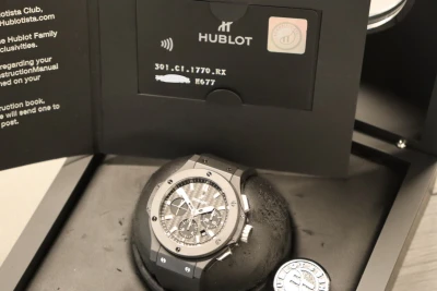Hublot Big Bang 44mm Ceramic Titanium Carbon Dial 301.CI.1770.RX 2019 B&P