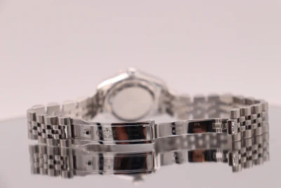 Rolex Datejust 26MM 18K White Gold Fluted Bezel Blue Diamond Dial 179174 Boxed Circa 2006