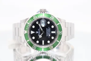 Rolex Submariner Date 40MM Green Bezel 16610LV 2022 Service Box & Papers 2005