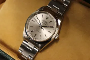 Rolex Airking 34MM Stainless Steel Silver Dial 14000M Boxed Circa 2003