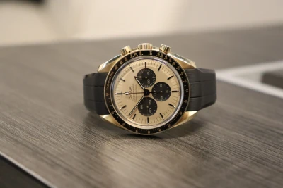 Omega Moonwatch 42mm Moonshine 18K Gold Champagne Dial 310.62 Full Set 2023