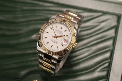 Rolex Datejust Turn-O-Graph 116263 36mm Steel & 18K Yellow Gold 2004 B&P