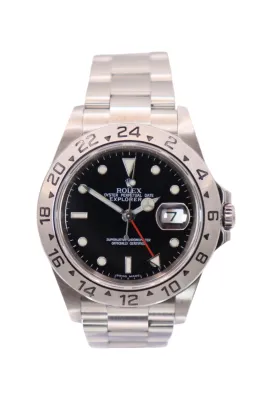 Rolex Explorer II 40MM Stainless Steel Black Dial Red Hand 16570 Boxed Circ 2003