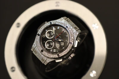 Hublot Big Bang 41mm Steel Factory Diamond 341.SX.130.RX.174 Boxed 2017